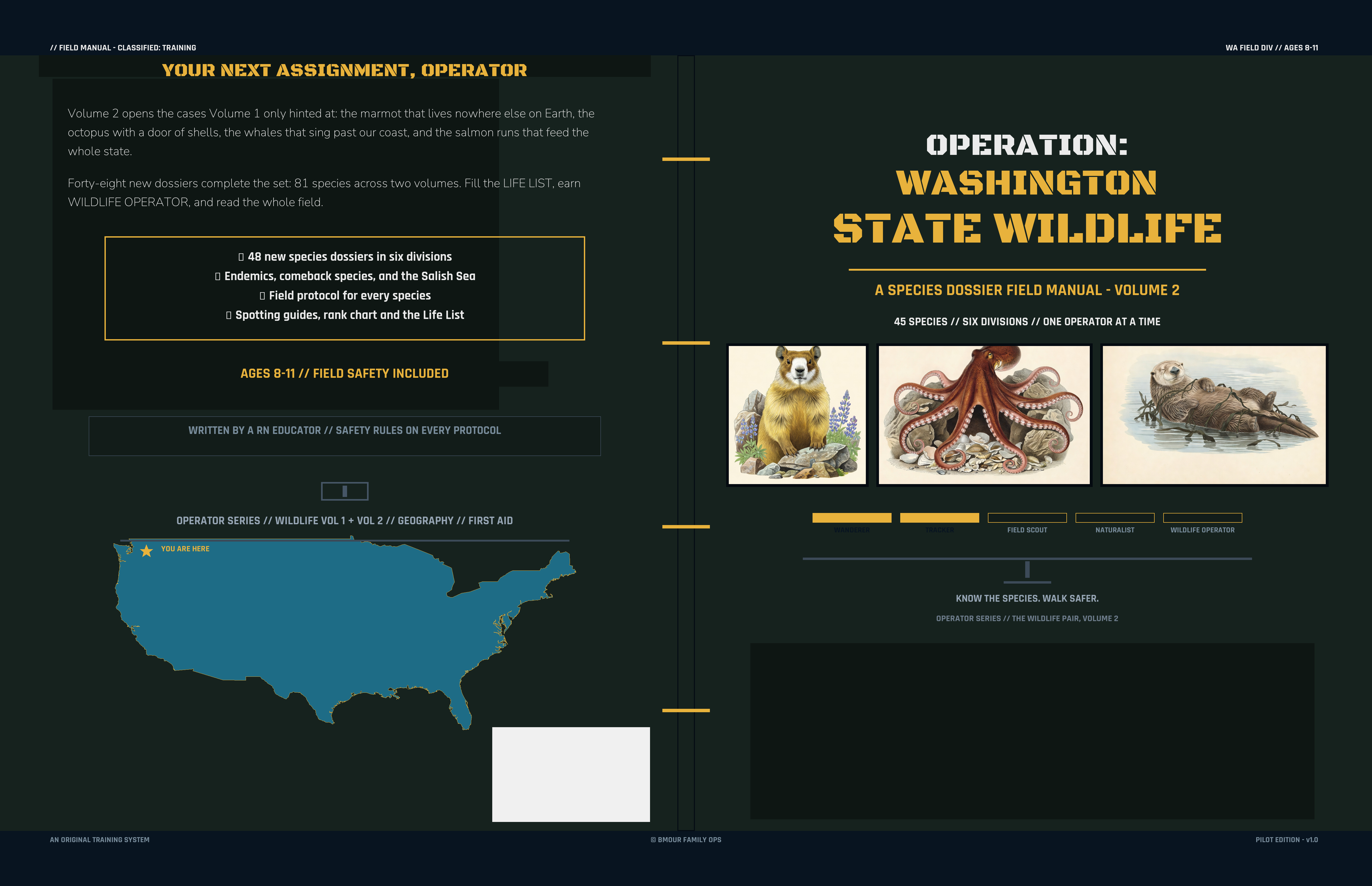 Operation Washington State Wildlife Volume 2 front cover